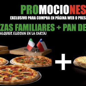 PROMOCIÓN DE PIZZAS FAMILIARES