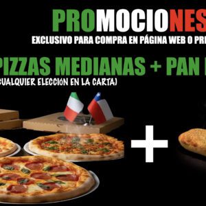 PROMOCIÓN DE PIZZAS MEDIANAS